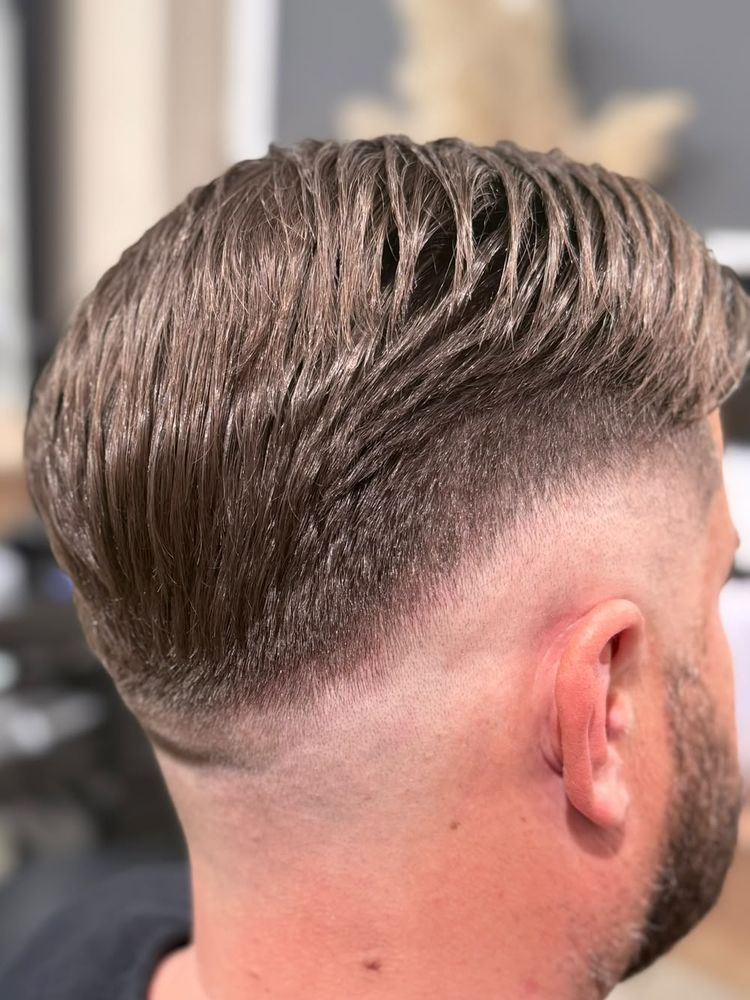 Muško šišanje s fade prijelazom — barber u salonu Gaga, Posušje